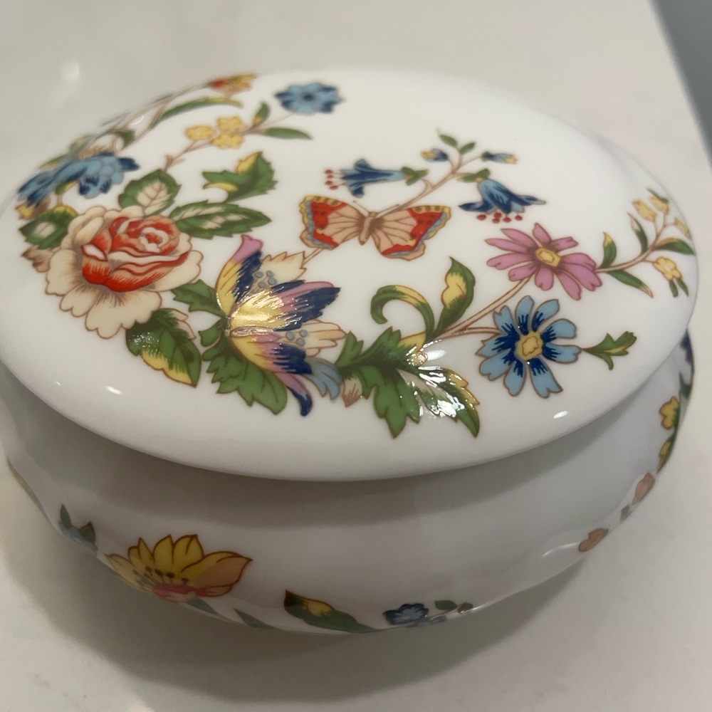 Ansley bone china trinket box